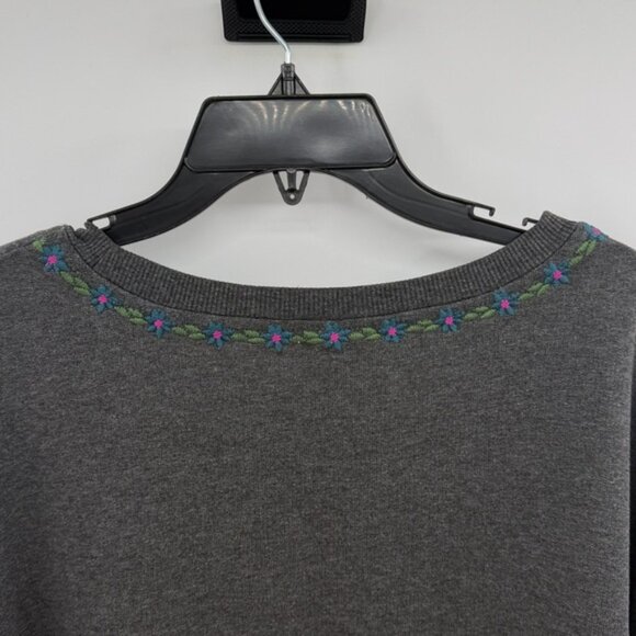 Natural Life Women's Be the Change Split Side Sweatshirt - Gray - L/XL - NWT - Picture 8 of 9